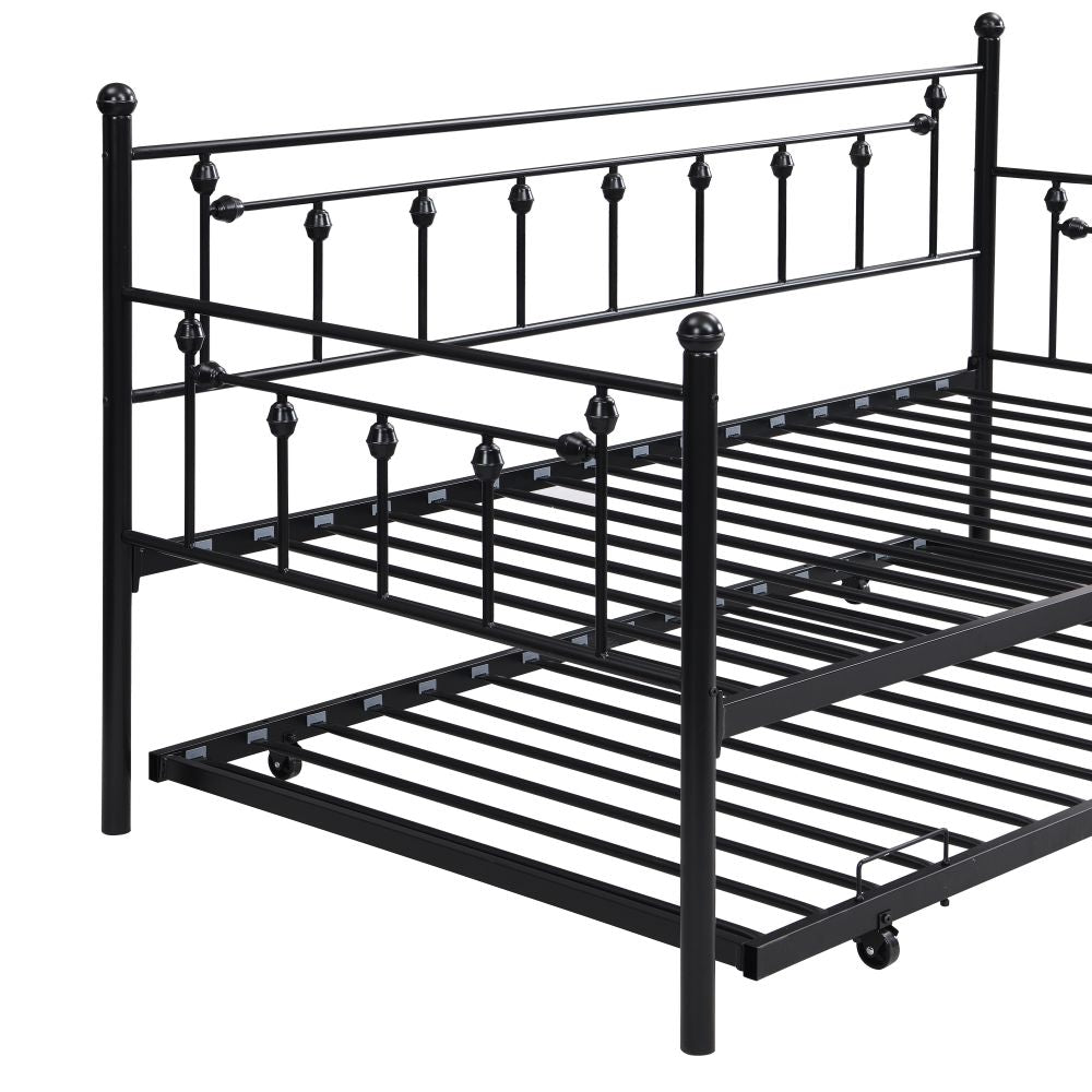 Daybed with trundle BLACK