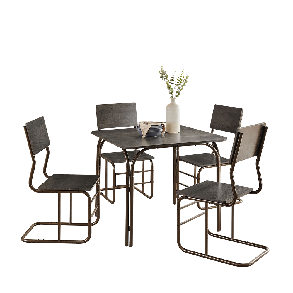 5-Piece Wood Table &amp; 4 Chairs,Modern Dining Table Furniture Set for Home, Kitchen, Dining Room,Dining Table and Chair